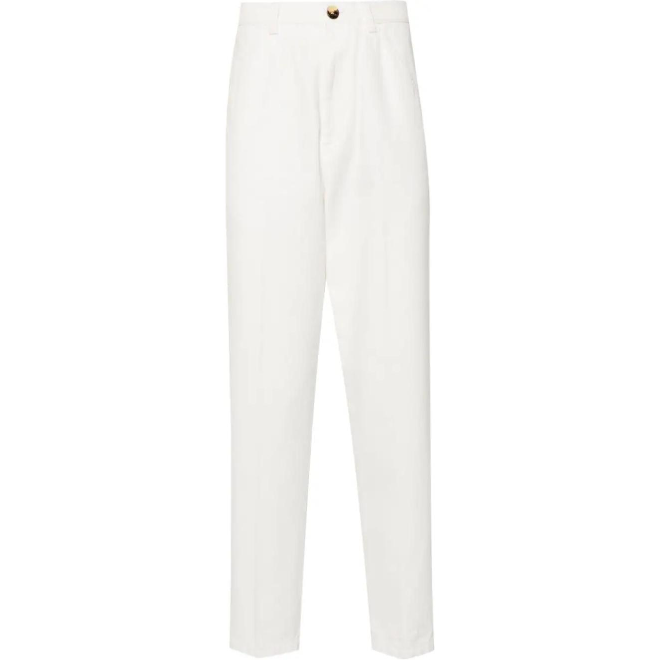 Order Brunello Cucinelli 白色百褶錐形休閒拉鍊褲 M252DH0660-C2200