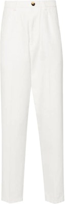 Brunello Cucinelli 白色百褶錐形休閒拉鍊褲 M252DH0660-C2200 Order Brunello Cucinelli 白色百褶錐形休閒拉鍊褲 M252DH0660-C2200