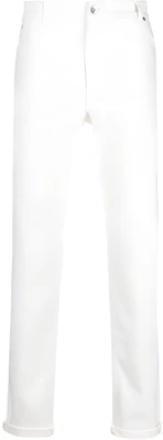 Brunello Cucinelli 白色纯色按钮直筒休闲裤 M277PD3210-C7210 Buy Brunello Cucinelli 白色纯色按钮直筒休闲裤 M277PD3210-C7210