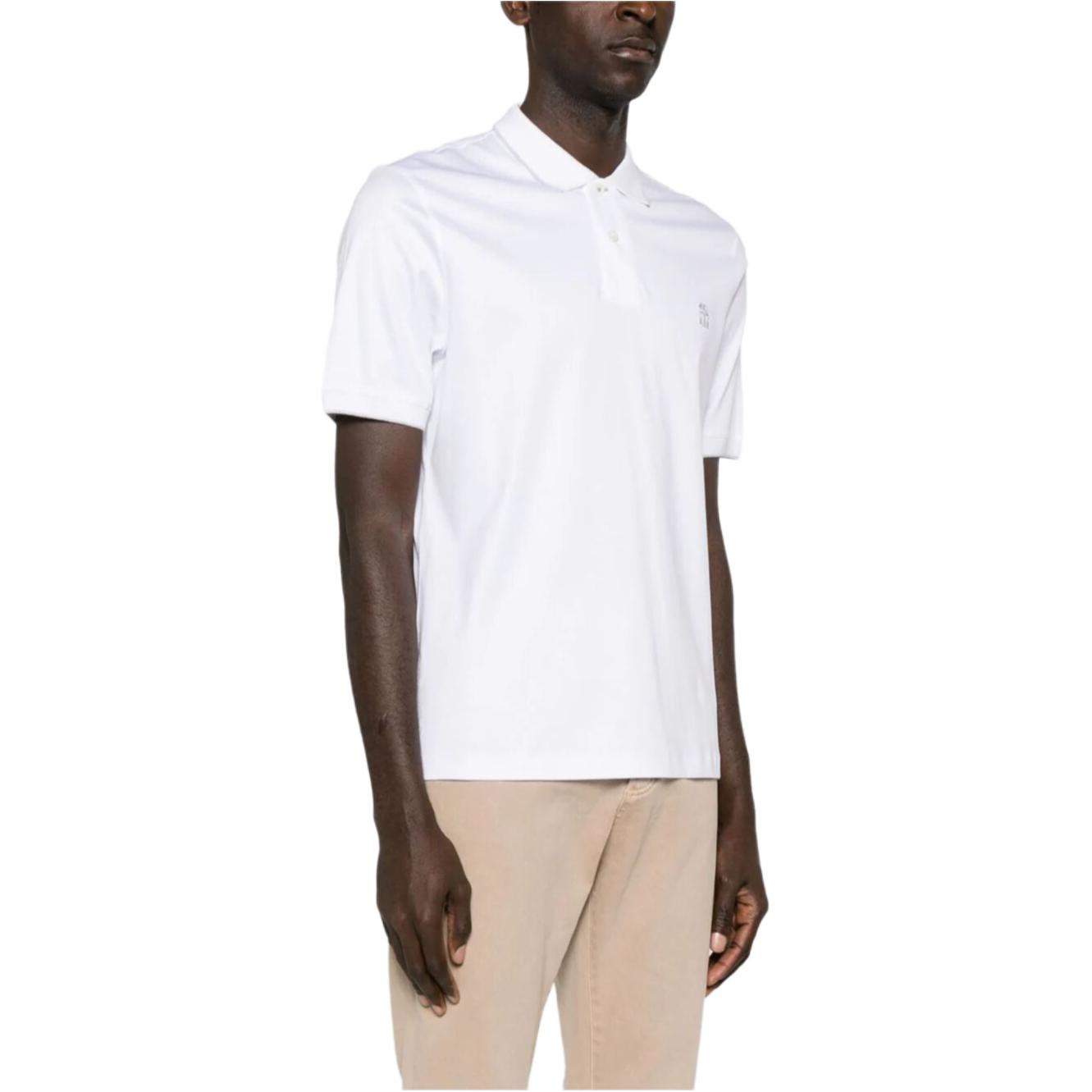 Purchase Brunello Cucinelli 白色短袖POLO衫 徽標刺繡設計 M0B139779G-CT489