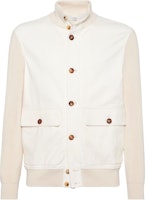 Brunello Cucinelli White Solid Single-Breasted Long Sleeve Jacket MPGOL1934-C8883 Brunello Cucinelli White Solid Single-Breasted Long Sleeve Jacket MPGOL1934-C8883
