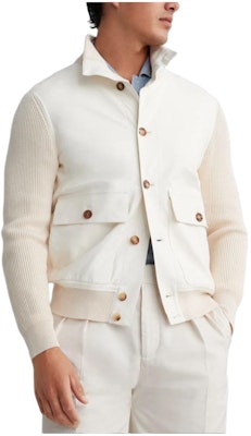 Brunello Cucinelli 白色素面單排扣長袖外套 MPGOL1934-C8883 Order Brunello Cucinelli 白色素面單排扣長袖外套 MPGOL1934-C8883