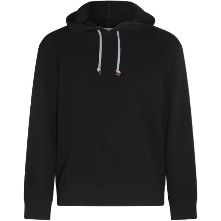 Brunello Cucinelli Black Pullover Hoodie M0T359021GC101