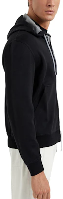 布内勒库奇内利黑色纯色拉链连帽夹克 MM8319069-GC101 Purchase 布内勒库奇内利黑色纯色拉链连帽夹克 MM8319069-GC101