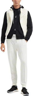 布内勒库奇内利黑色纯色拉链连帽夹克 MM8319069-GC101 Details for 布内勒库奇内利黑色纯色拉链连帽夹克 MM8319069-GC101