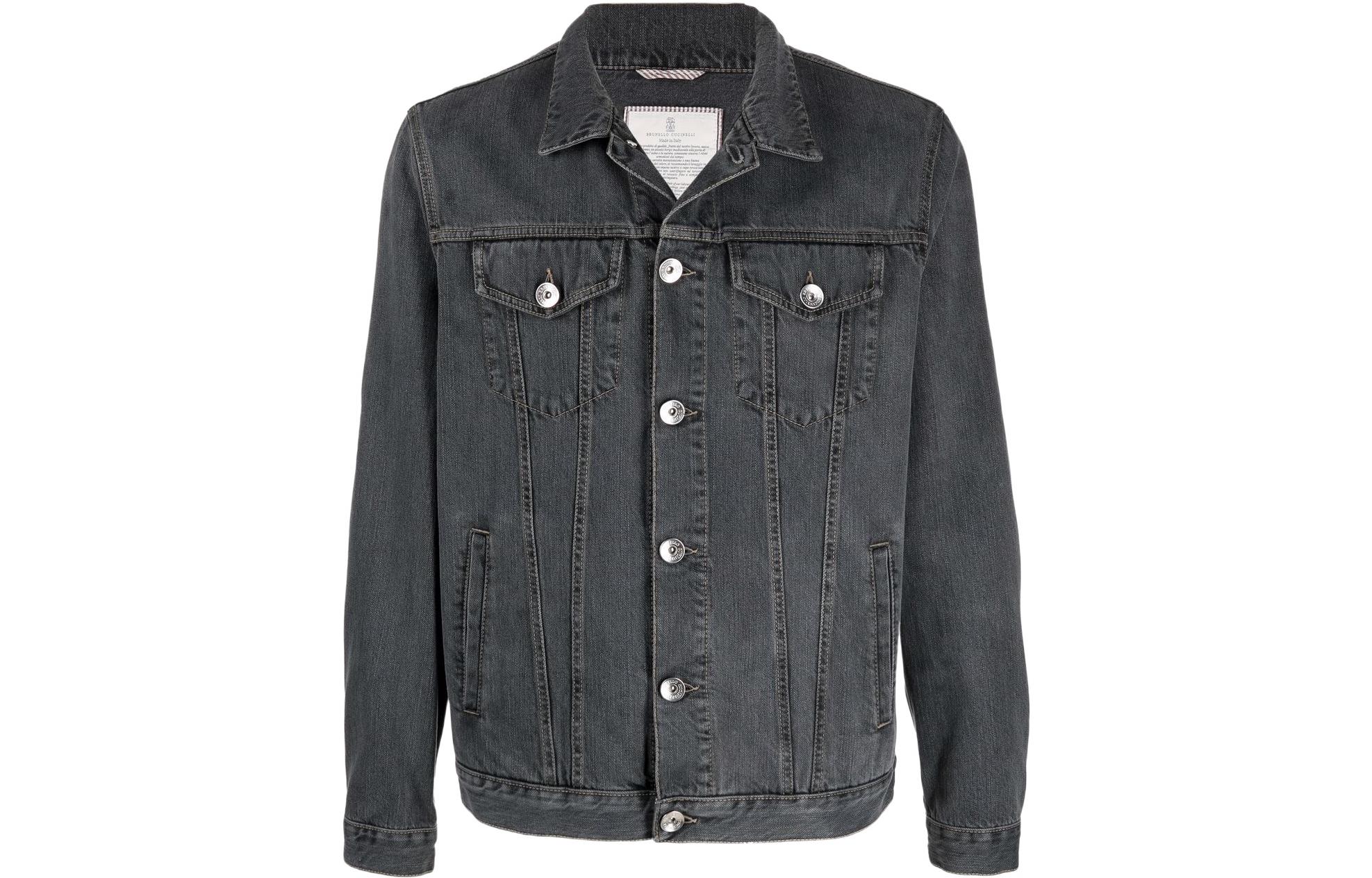 Order Brunello Cucinelli 直領釦扣牛仔外套 ME2456844-C1482