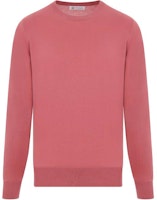 Brunello Cucinelli Crewneck Solid Long-Sleeve Sweatshirt Light Red M2900100-CRX14 Brunello Cucinelli Crewneck Solid Long-Sleeve Sweatshirt Light Red M2900100-CRX14