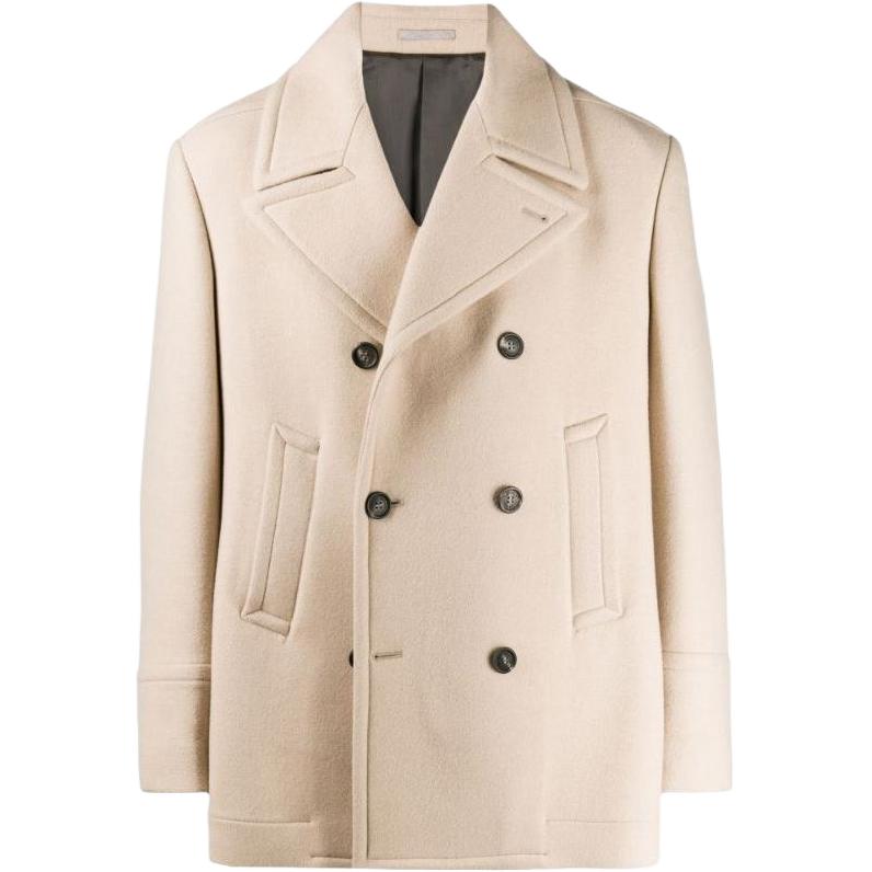 Brunello Cucinelli Double-Breasted Long Sleeve Blazer Jacket Off-White MN4247022-C110