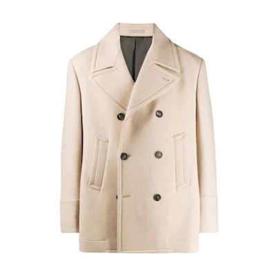 Brunello Cucinelli Double-Breasted Long Sleeve Blazer Jacket Off-White MN4247022-C110