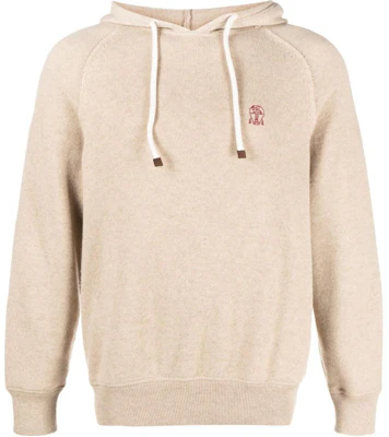 布内罗·库奇雷利刺绣标志羊绒连帽衫卡其色 M22705339-GCFI10 Order 布内罗·库奇雷利刺绣标志羊绒连帽衫卡其色 M22705339-GCFI10