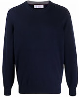 Brunello Cucinelli FW21 Blue Cashmere Round Neck Pullover Sweater. M2200100-CW425 Brunello Cucinelli FW21 Blue Cashmere Round Neck Pullover Sweater. M2200100-CW425