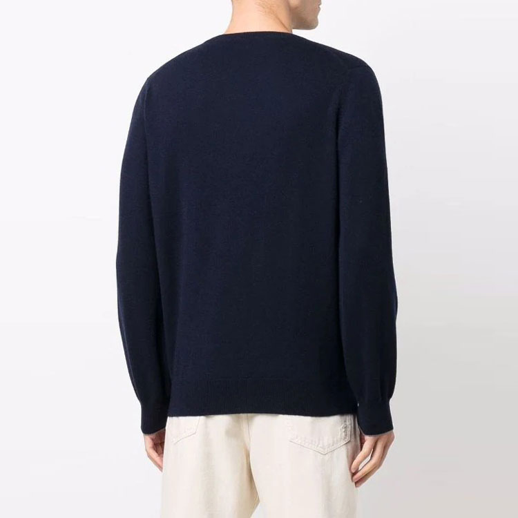 Purchase Brunello Cucinelli FW21 藍色羊絨圓領套頭毛衣. M2200100-CW425