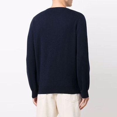 Brunello Cucinelli FW21 藍色羊絨圓領套頭毛衣. M2200100-CW425 Purchase Brunello Cucinelli FW21 藍色羊絨圓領套頭毛衣. M2200100-CW425