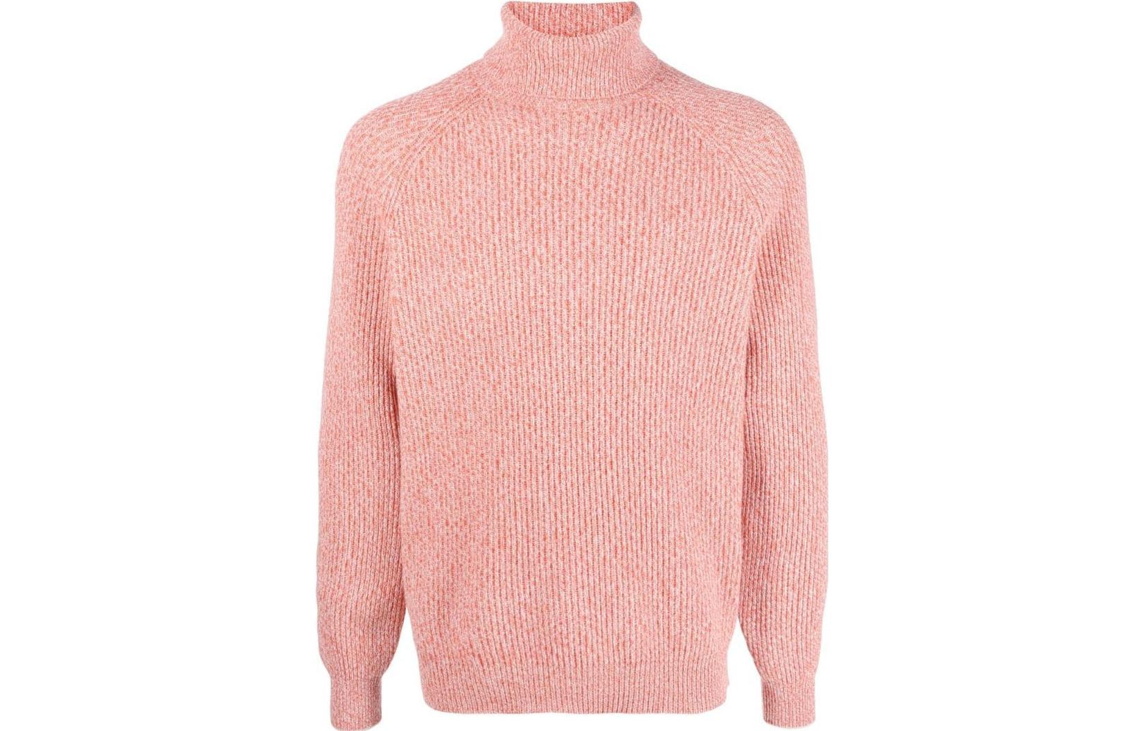 Brunello Cucinelli FW21  Orange Turtleneck Wool Knit Sweater M3674103-CIP19