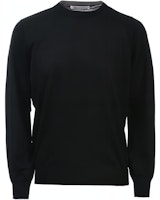 Brunello Cucinelli FW21 Black Crewneck Wool Pullover Sweater for Men M2400100-CH101 Brunello Cucinelli FW21 Black Crewneck Wool Pullover Sweater for Men M2400100-CH101