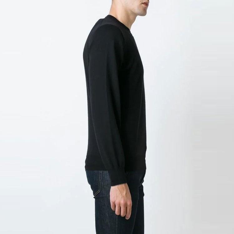 Details for Brunello Cucinelli 黑色羊毛圓領毛衣男士 FW21 系列 M2400100-CH101