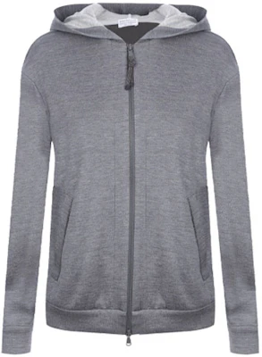 Brunello Cucinelli FW21 Gray Cotton Zip-Up Hoodie Jacket MD828SB806-C572 Buy Brunello Cucinelli FW21 Gray Cotton Zip-Up Hoodie Jacket MD828SB806-C572