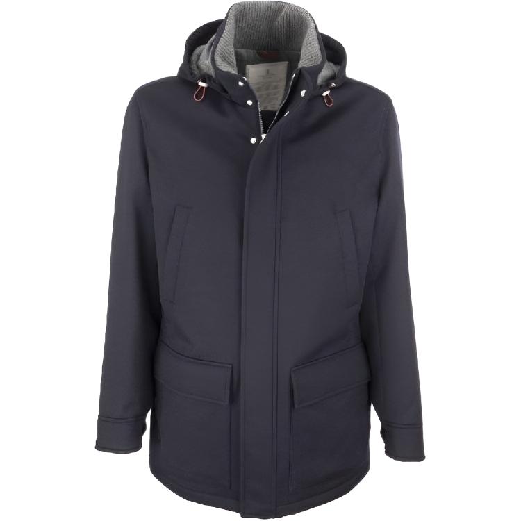 Brunello Cucinelli FW21 Hooded Zip-Up Long Sleeve Jacket MM4006400-CI623