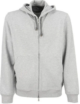 Brunello Cucinelli FW21 Light Gray Double-Zip Hoodie Jacket M0T359069G-C9300 Buy Brunello Cucinelli FW21 Light Gray Double-Zip Hoodie Jacket M0T359069G-C9300