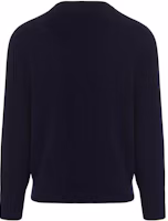 Lookbook Brunello Cucinelli FW22 藍色羊絨圓領毛衣。 M2229510-CA058