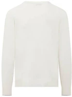 Lookbook Brunello Cucinelli FW22 刺繡Logo圓領毛衣 奶白色 M22705500-CHV08