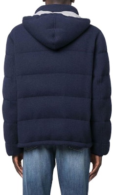 布內洛·庫奇內利 FW22 海軍藍可拆帽羽絨外套. M221P209CTV87 Shop 布內洛·庫奇內利 FW22 海軍藍可拆帽羽絨外套. M221P209CTV87