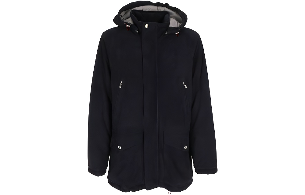 Brunello Cucinelli FW22 Black Leather Zip-Up Hoodie Jacket M0PCL1892-CV130