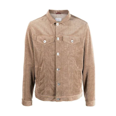 Brunello Cucinelli FW22 Corduroy Single-Breasted Jacket Brown MQ4776858-C2798