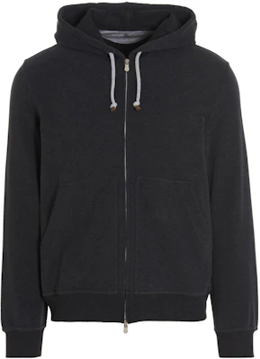 Brunello Cucinelli FW22 Gray Hoodie Zip-Up Jacket Long Sleeve Sweater MTU149069G-C8127 Buy Brunello Cucinelli FW22 Gray Hoodie Zip-Up Jacket Long Sleeve Sweater MTU149069G-C8127