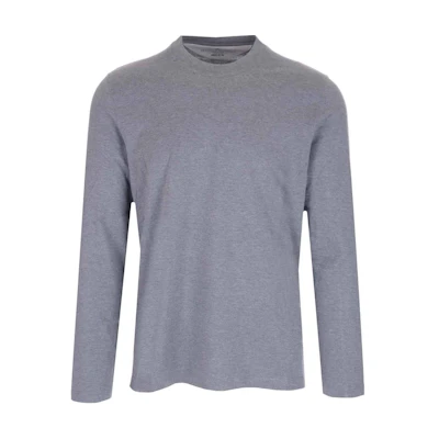 Brunello Cucinelli FW22 Gray Solid Color Crewneck Sweatshirt MTB807407-C1088