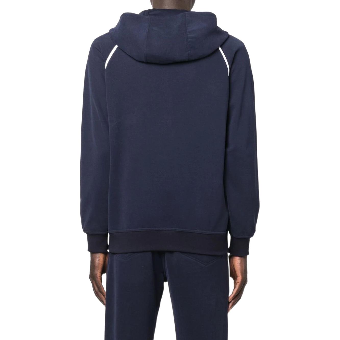 Purchase ブルネロクチネリ FW22 ロゴ刺繍パーカー ネイビーブルースウェットシャツ MTU143109G-CU948