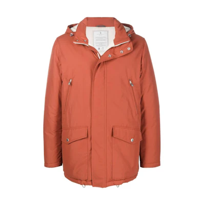 Brunello Cucinelli FW22 Orange Jacket with Detachable Hood MQ4206451-CYU62
