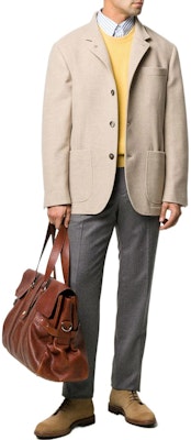 Brunello Cucinelli FW22 男士單排釦西裝外套 米白色 MT4976265-C222 Lookbook Brunello Cucinelli FW22 男士單排釦西裝外套 米白色 MT4976265-C222
