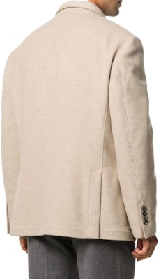 Brunello Cucinelli FW22 男士單排釦西裝外套 米白色 MT4976265-C222 Shop Brunello Cucinelli FW22 男士單排釦西裝外套 米白色 MT4976265-C222