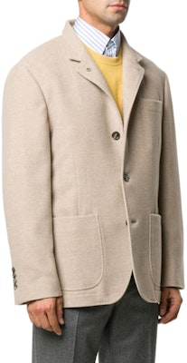 Brunello Cucinelli FW22 男士單排釦西裝外套 米白色 MT4976265-C222 Purchase Brunello Cucinelli FW22 男士單排釦西裝外套 米白色 MT4976265-C222