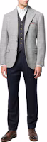 Lookbook Brunello Cucinelli FW22 男士白色休閒長袖襯衫。 M0UC41716-C159