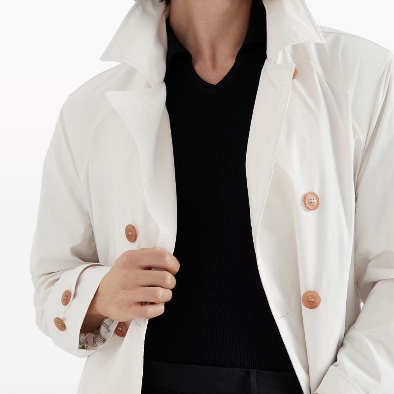 Sizing ブルネロクチネリ FW23 ベージュ ダブルブレスト 長袖 トレンチコート MD4796187-C4134