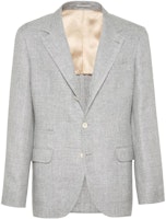Brunello Cucinelli FW23 Grey Single-Breasted Long-Sleeve Suit Jacket MW4827BTD-C1001 Brunello Cucinelli FW23 Grey Single-Breasted Long-Sleeve Suit Jacket MW4827BTD-C1001
