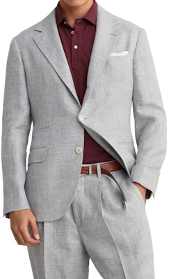 Brunello Cucinelli FW23 灰色單排扣長袖西裝外套 MW4827BTD-C1001 Shop Brunello Cucinelli FW23 灰色單排扣長袖西裝外套 MW4827BTD-C1001