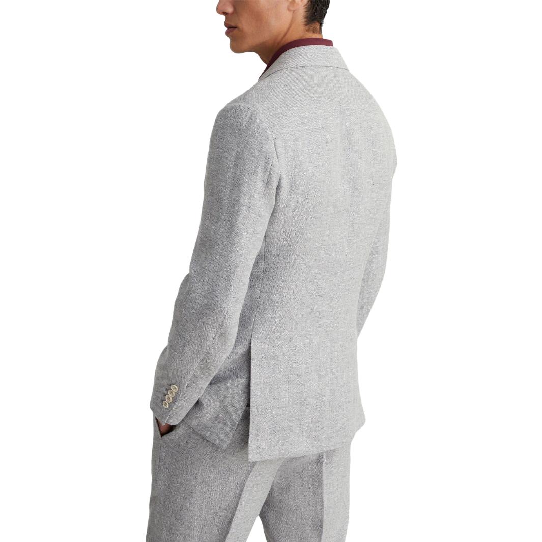 Purchase Brunello Cucinelli FW23 灰色單排扣長袖西裝外套 MW4827BTD-C1001