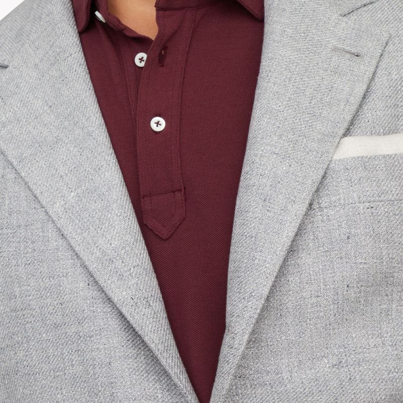 Details for Brunello Cucinelli FW23 灰色單排扣長袖西裝外套 MW4827BTD-C1001