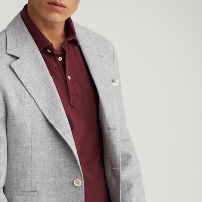 Brunello Cucinelli FW23 灰色單排扣長袖西裝外套 MW4827BTD-C1001 Sizing Brunello Cucinelli FW23 灰色單排扣長袖西裝外套 MW4827BTD-C1001