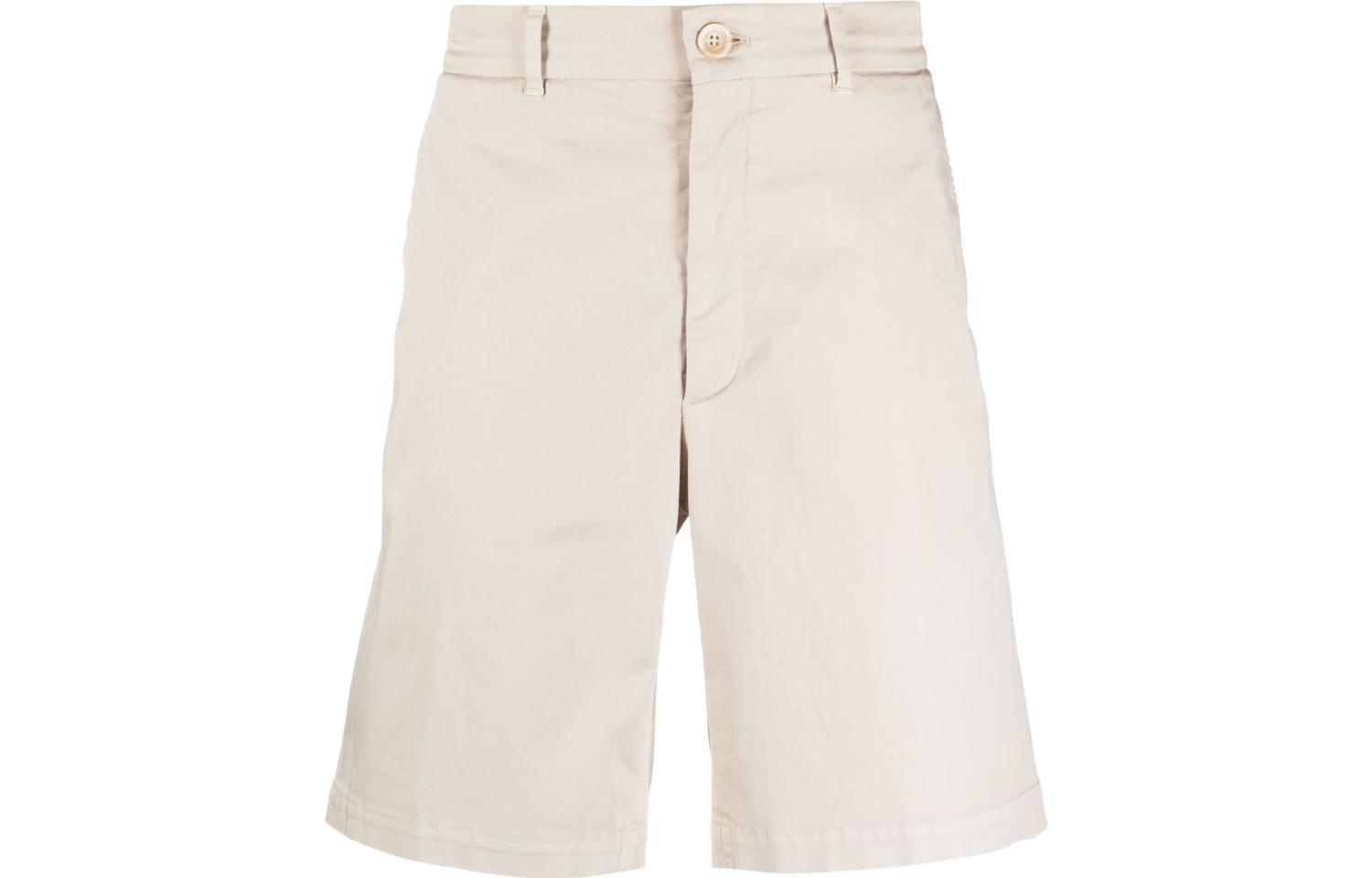 Order Brunello Cucinelli FW23 褶皺直筒短褲 淺米色休閒款式。 M289LU0010-C6233