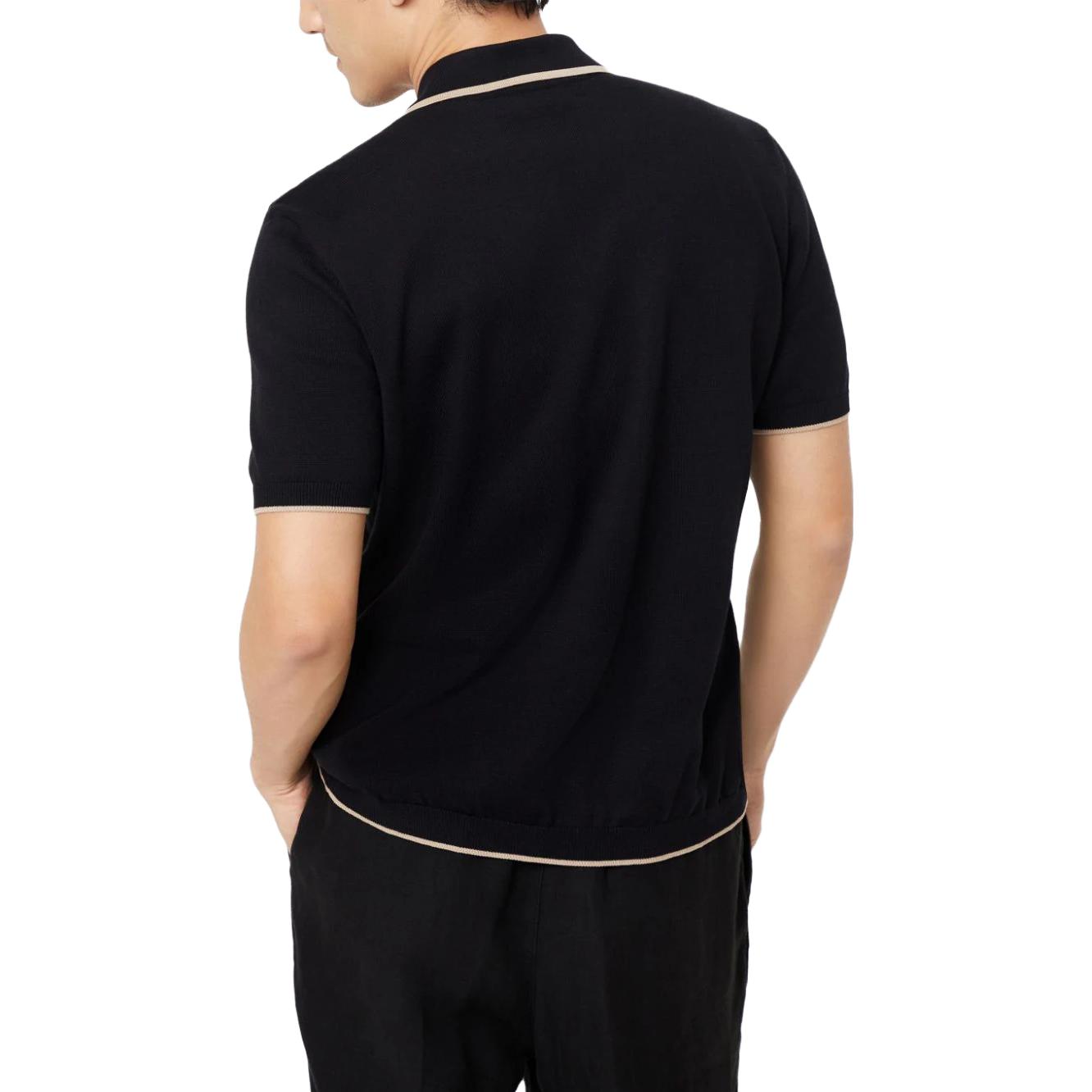 Shop 布内洛·库奇内利 FW23 拼接印花短袖POLO衫 M29202605-CNH72