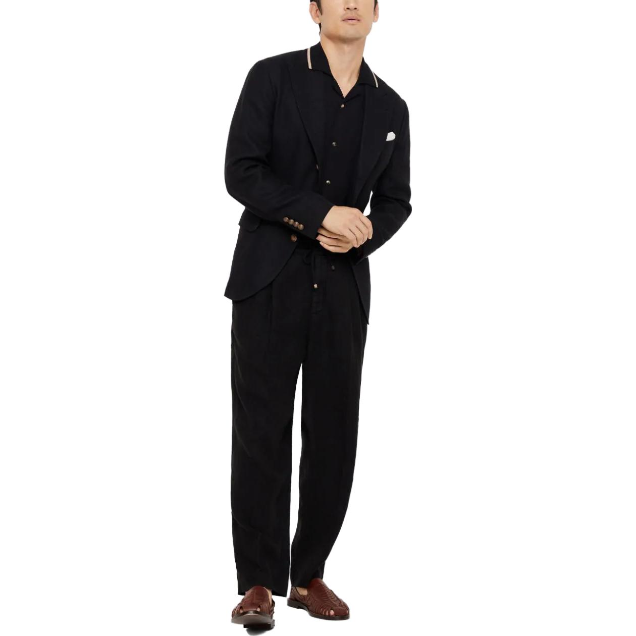 Purchase 布内洛·库奇内利 FW23 拼接印花短袖POLO衫 M29202605-CNH72