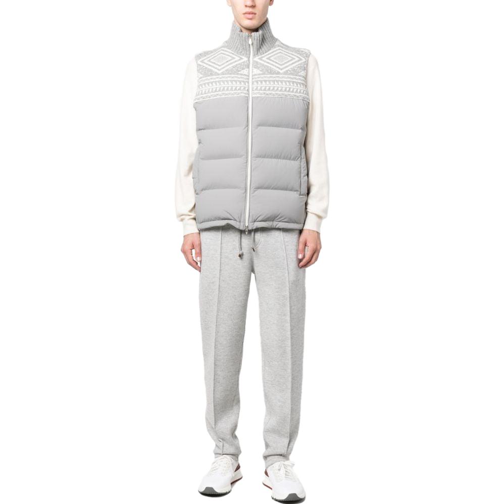 Lookbook ブルネロクチネリ FW23 キルティングパターンジッパーカジュアルベスト MM4031943-CRK52