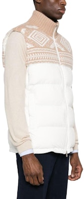 ブルネロクチネリ FW23 キルティングパターンジッパーカジュアルベスト MM4031943-CRK52 1