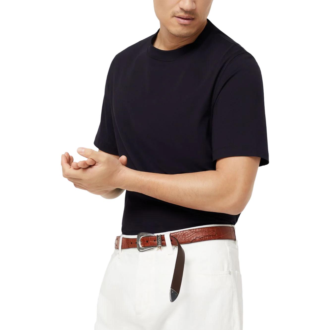 Details for Brunello Cucinelli FW23 Kaos Oblong Kasual Warna Polos Crew Neck. M0B131308-C6159