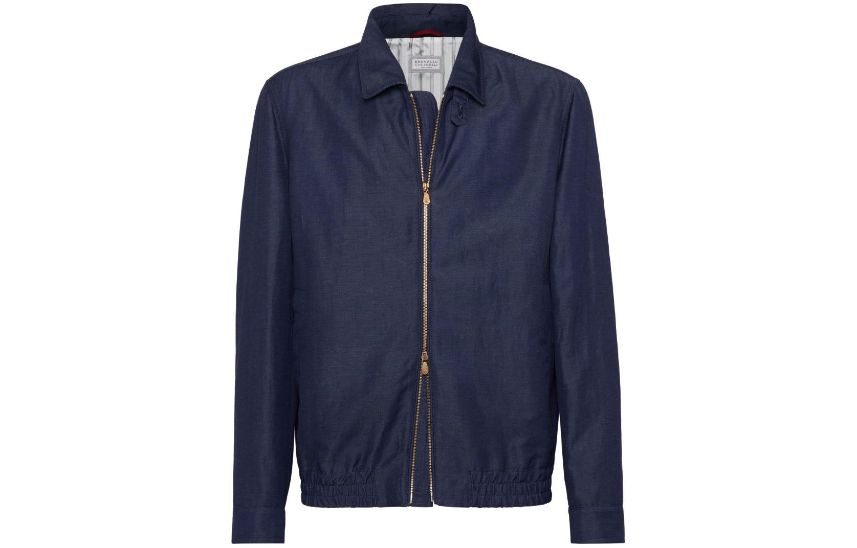 Order Brunello Cucinelli FW23 雙拉鍊藍色休閒外套 MB4046205-C189