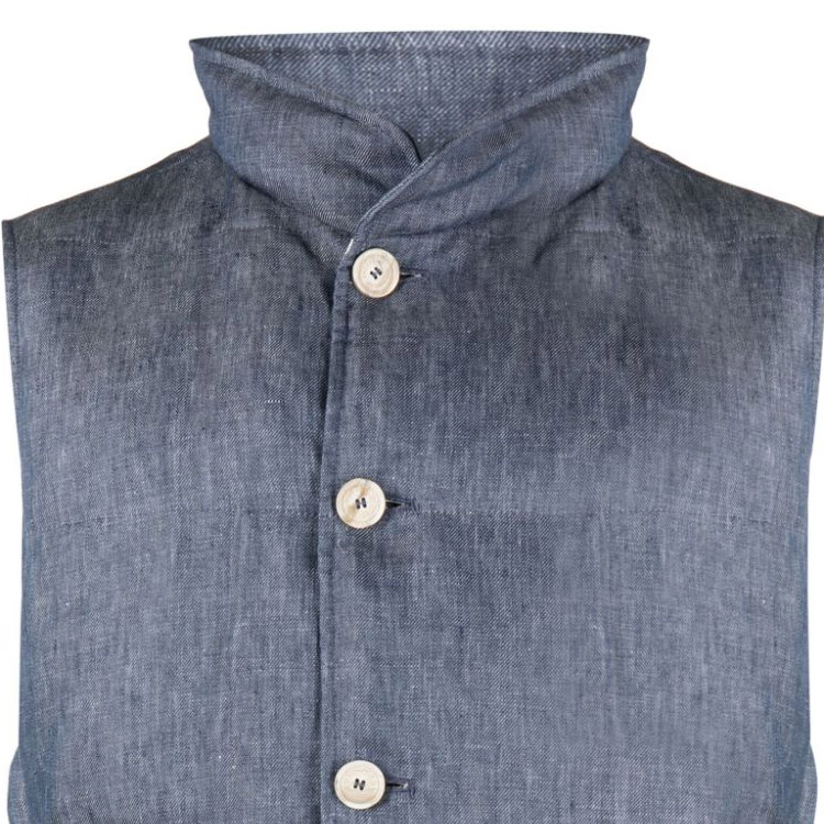 Details for 布鲁内罗·库奇内利FW23深蓝色羽绒马甲无袖休闲夹克。 MS4981852-CJM90